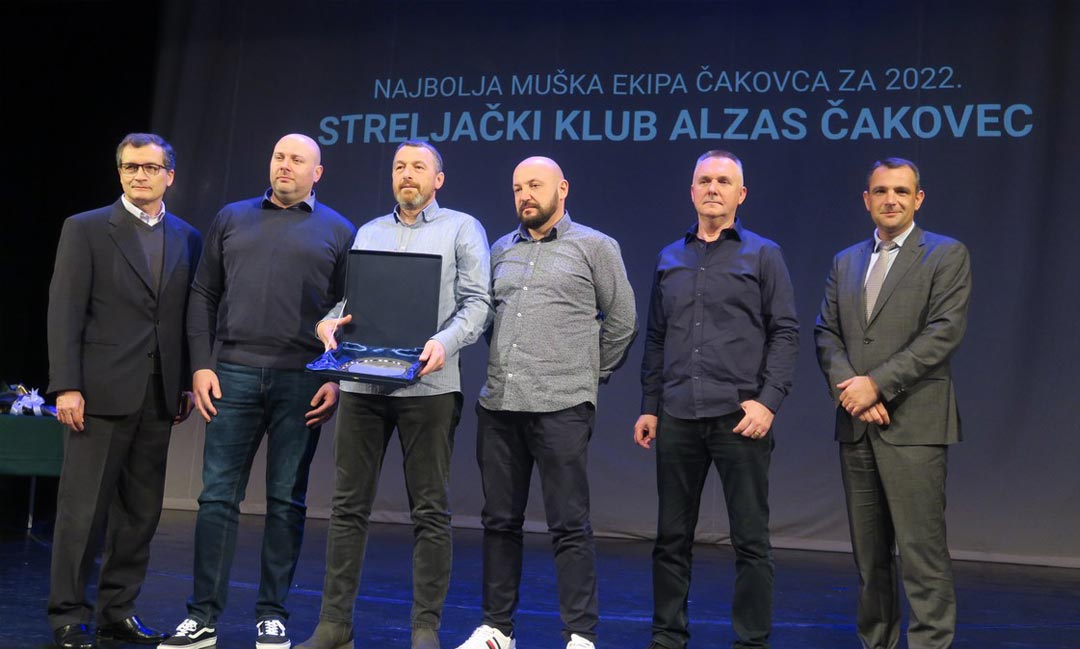 Streljački klub Alzas Čakovec proglašen najboljom momčadi Grada Čakovca za 2022.godinu